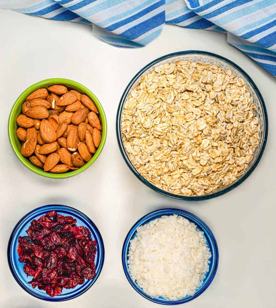 Vanilla Cranberry Coconut Granola with Almonds - Dances with Knives